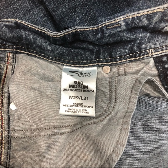 Silver Jeans SUKI MID SLIM 29X31 women - Picture 5 of 7